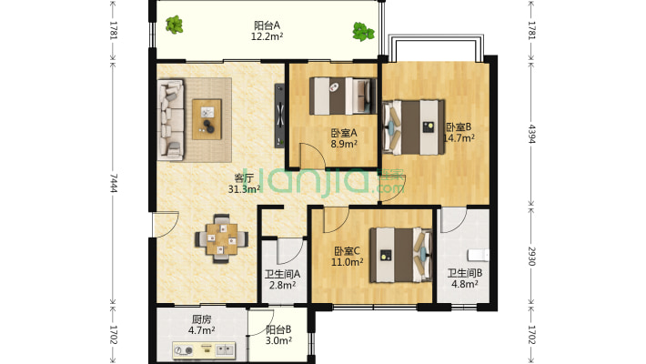 隆新花园二手房实景图
