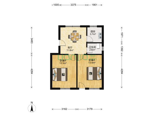 文萃新村 2室1厅1卫 60平方