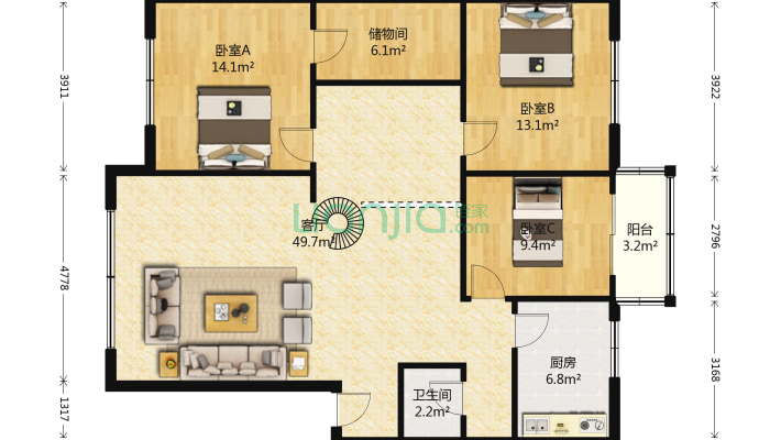 富豪家苑一期二手房实景图