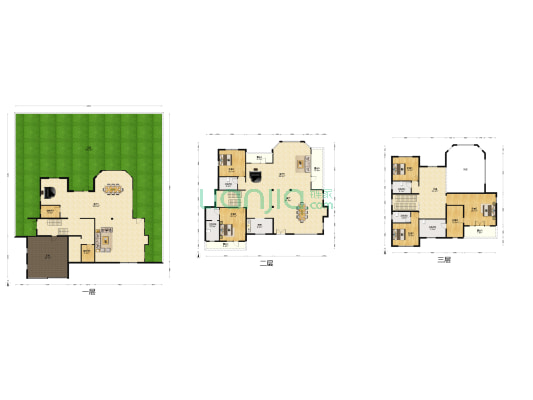 蓝岸丽舍二期 5室3厅5卫 675平方