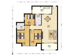 轻轨环线旁，精装住家三房次新小区-重庆紫金一品户型图