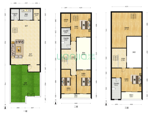 万科棠樾六期6A泰然庄 4室1厅4卫 160平方