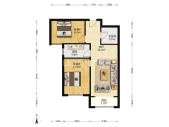 精装修 全南两居 随时看房 房本满二-涿州K2狮子城南区户型图