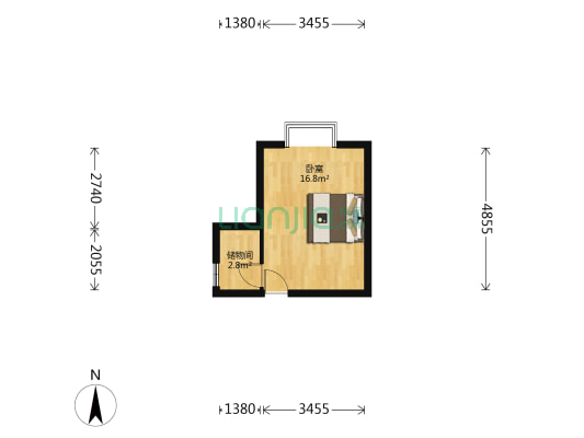 学邻名苑 1室0厅0卫 26平方