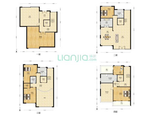 桐溪香墅 5室2厅4卫 287平方