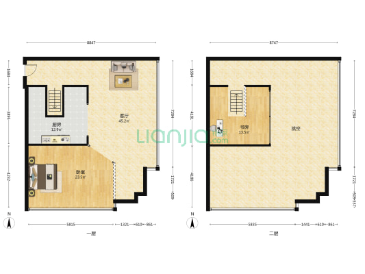 融汇时代中心 2室1厅0卫 98平方