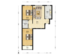 电梯房 采光好 无遮挡 ，税费低-涿州宏远景园户型图