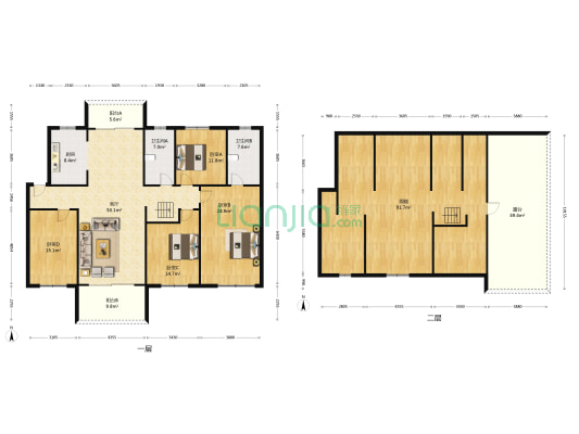 新苑公寓 4室1厅2卫 164平方