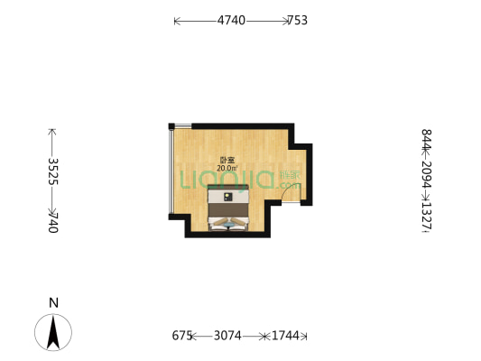 复地星光天地 1室0厅0卫 30平方