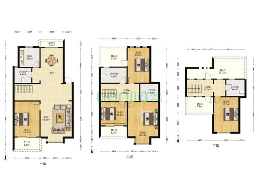 润景美邻苑 5室1厅4卫 177平方