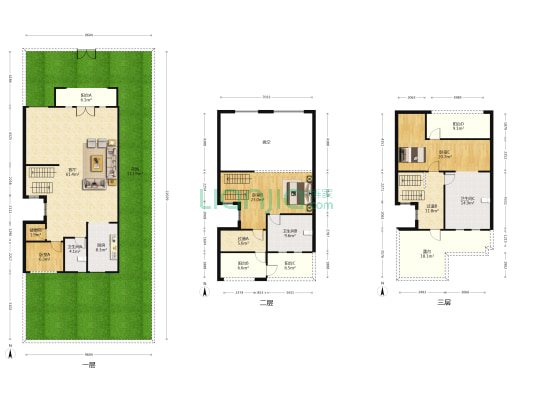 望江府白鹭岸 3室1厅3卫 345平方