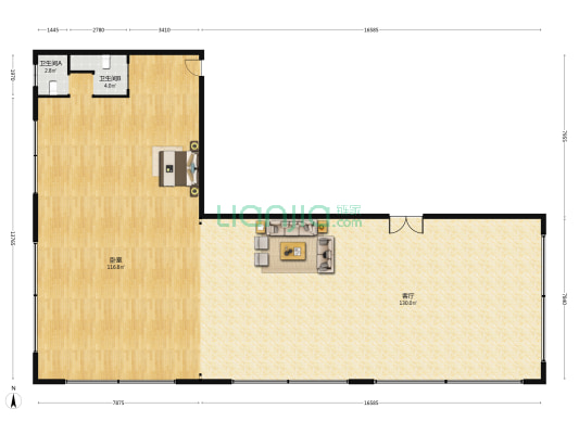 星沙壹号企业特区 1室1厅2卫 294平方