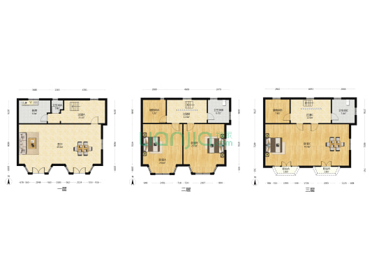 美丽园 3室1厅3卫 276平方