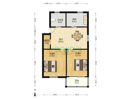 桃园新村(川沙) 2室1厅1卫 74平方