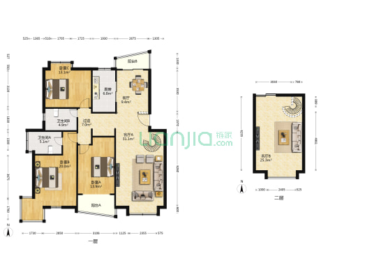 好第坊(东川路865弄) 3室3厅2卫 150平方
