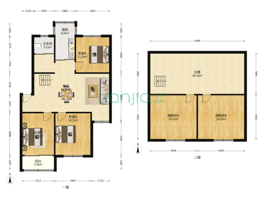 鸳鸯小区三村(红旗中路) 3室1厅1卫 108平方