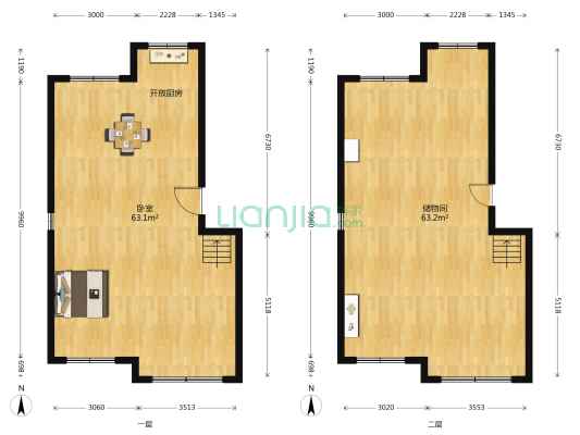 水果新城五期 1室0厅0卫 76平方