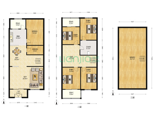 长城铭苑 4室2厅1卫 209平方