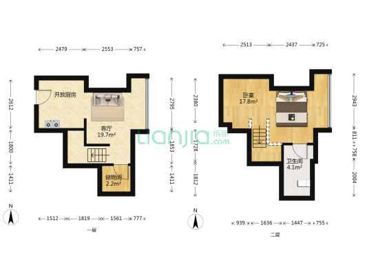 E客公寓·万象汇 1室1厅1卫 39平方