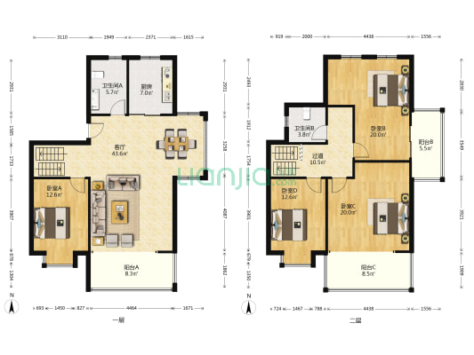 都市尚品 4室1厅2卫 172平方
