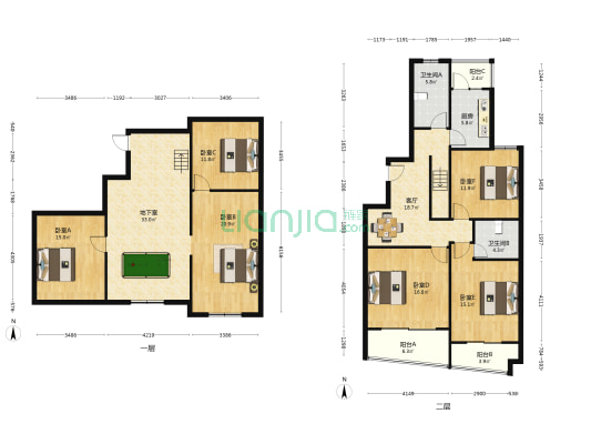 申源苑 6室1厅2卫 208平方