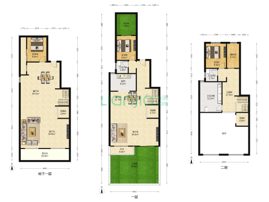新城玺樾骊府 3室4厅3卫 245平方