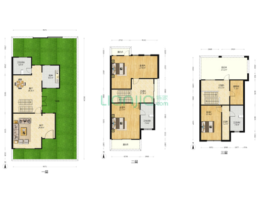 忆江南花园西区 3室2厅3卫 240平方