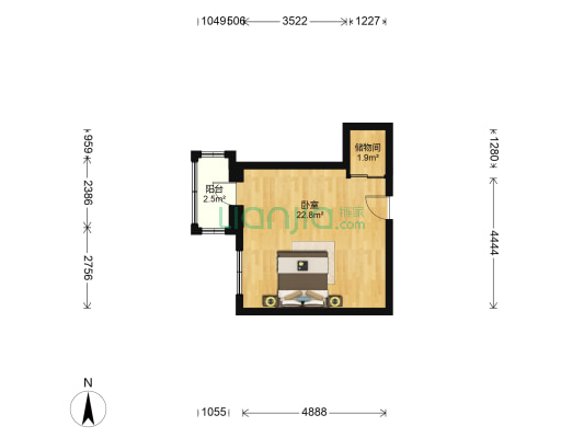 北头道街 1室0厅0卫 33平方