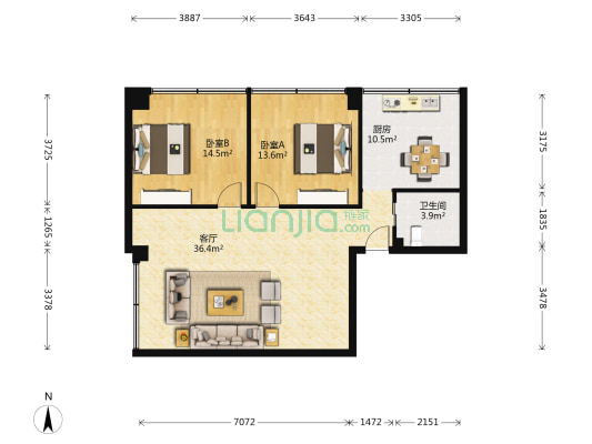 清江东路362号 2室1厅1卫 100平方