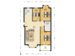 德信公园旁 方正三居室 精装修 拎包入住-涿州名流枫景洋房户型图