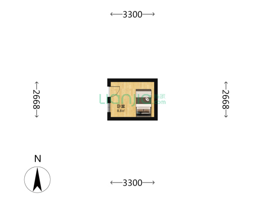 大雅宝胡同 1室0厅0卫 12平方