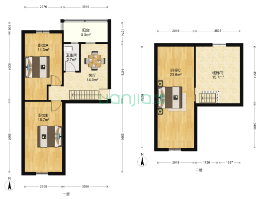 潘环巷 3室1厅1卫 61平方