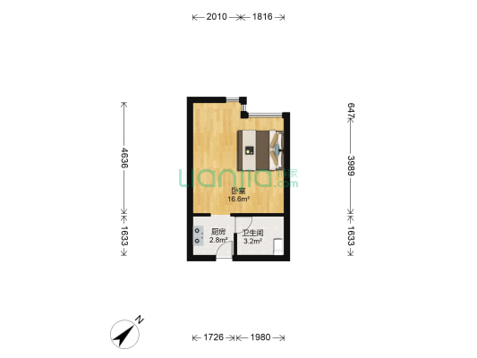 楠极地 1室0厅1卫 31平方