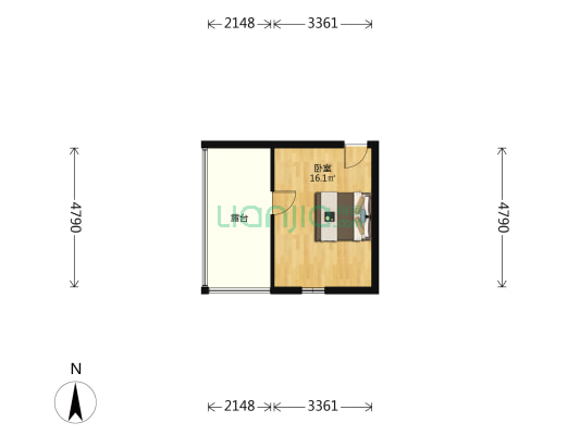 祝兹里 1室0厅0卫 22平方