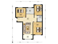 此房是精装修的，中高楼层全天采光-涿州K2狮子城南区户型图