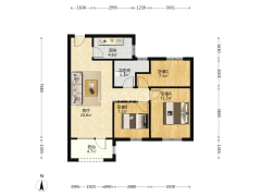 南北通透全明格局，采光好无遮挡，带车位-涿州桃源新都孔雀城户型图