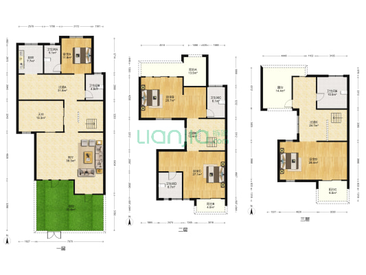景瑞望府春和园 4室1厅5卫 408平方
