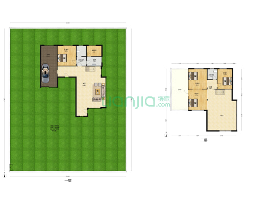 清泉山湖大院 4室1厅2卫 344平方