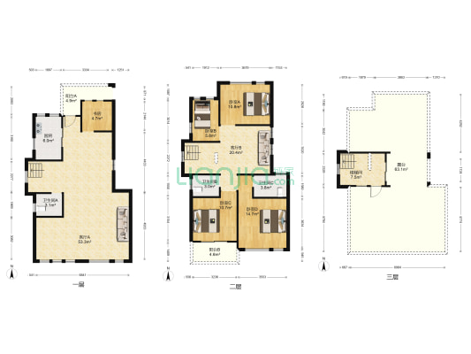 东方花园香墅湖 5室2厅3卫 184平方