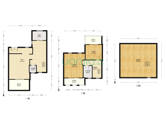 万科松山湖1号 2室1厅2卫 192平方