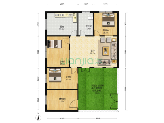 联防西路41号院 3室1厅1卫 150平方