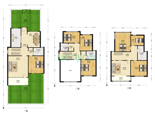 鸿嘉星城陶然雅舍 7室3厅4卫 261平方
