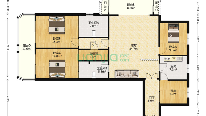 一品名人居二手房实景图
