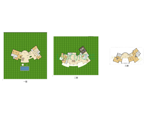 麒麟山庄 9室3厅9卫 1139平方