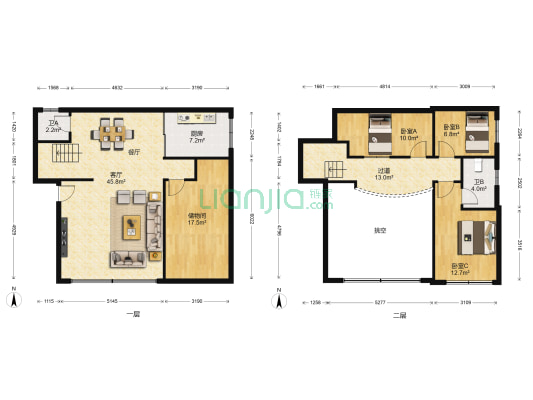 建政小区 3室1厅2卫 158平方