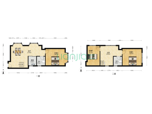汇金花园 3室1厅2卫 63平方
