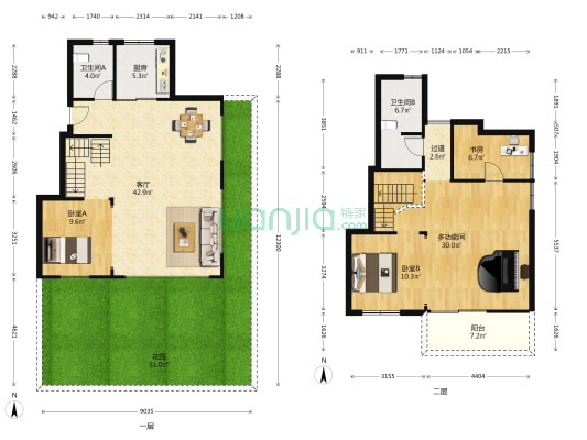 中国电建悦安嘉府 4室1厅2卫 159平方