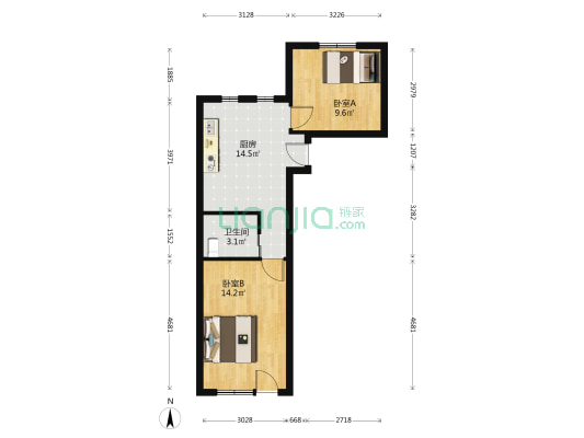 淞滨路48弄 2室0厅1卫 55平方
