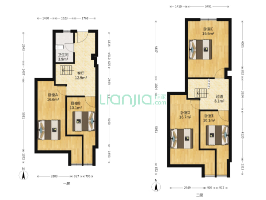 青春雅居二期 5室1厅1卫 63平方