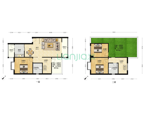 聚贤雅居 3室1厅2卫 129平方